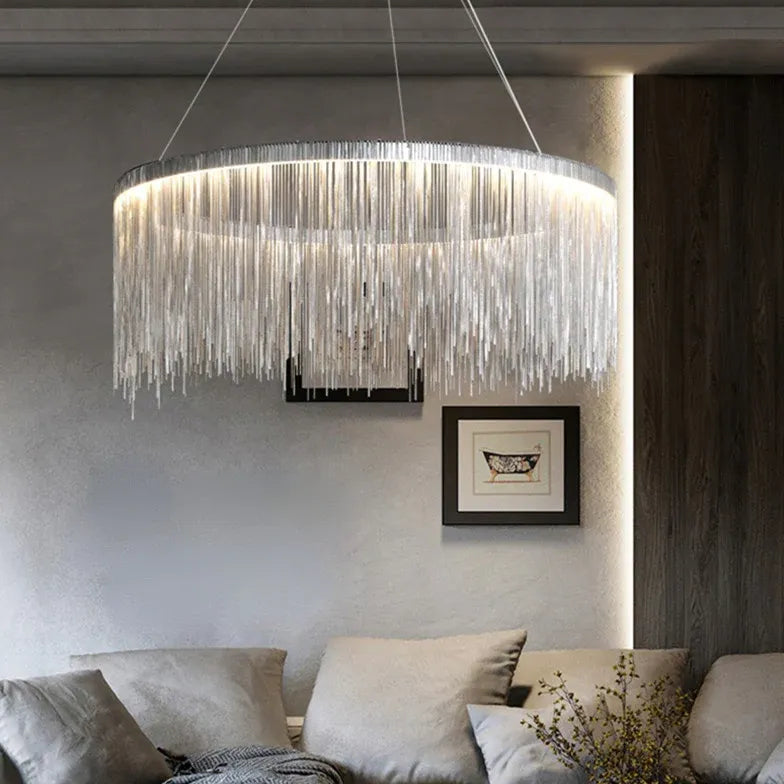 Lampadari da Salotto a LED con Frange
