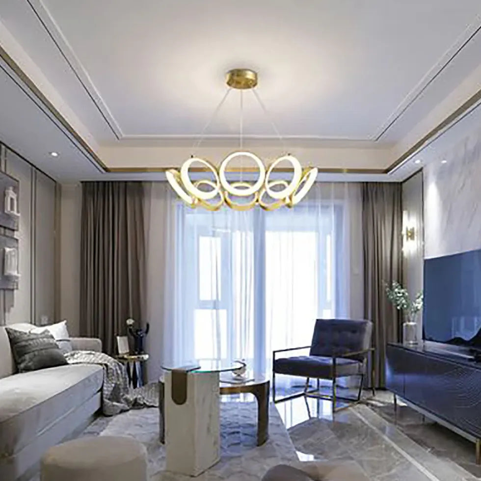 Lampadari da soggiorno a sospensione design petalo