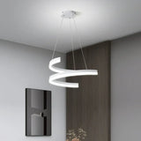 Lampadario Moderno Bianco Led a Spirale