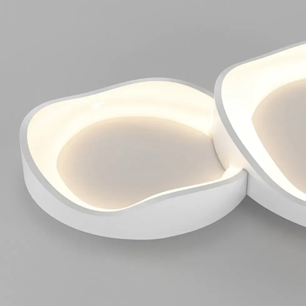 Plafoniera soffitto design moderno rotonda bianca LED dimmerabile per camera da letto