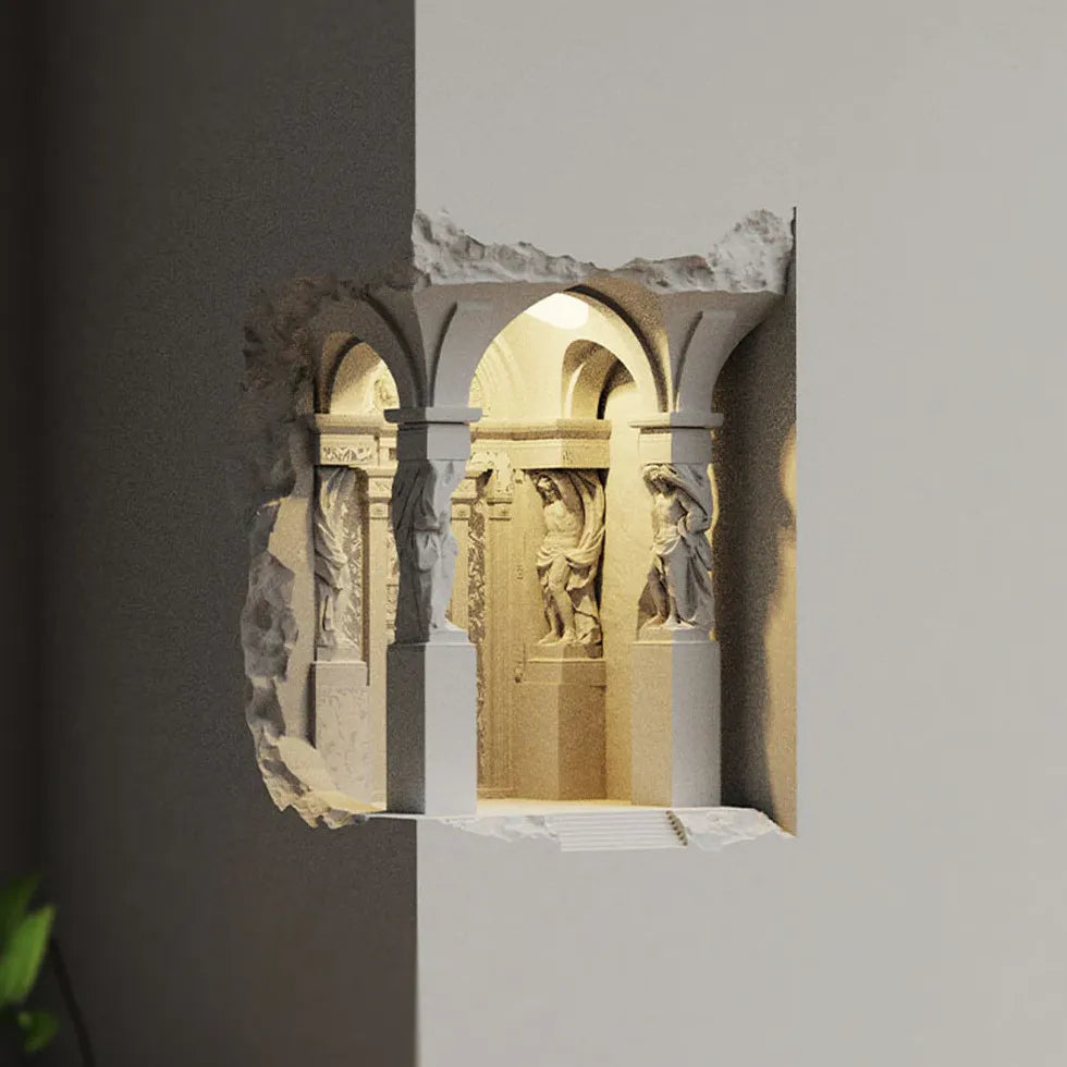 Lampade a Braccio da Parete Vintage in Gesso