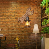 Applique in Legno Vintage Chiave Inglese Creativa