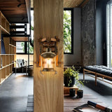 Applique da Parete Corda Design Legno