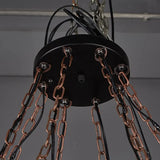 Lampadari Industrial Chic a Ingranaggio in Legno