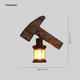 Applique da Parete Country in Legno Martello