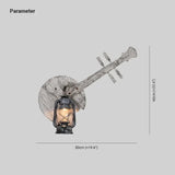 Applique da Parete Shabby Chic Forma Chitarra