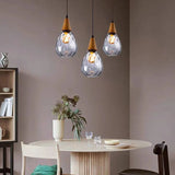 Lampadari Vetro Soffiato in Stile Vintage con Altezza Regolabile per Sala Pranzo