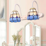 Lampada LED da Muro Stile Tiffany a Due Luci per Bagno