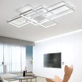 Lampade da soffitto moderne a led multiple rettangolari