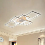 Lampade da soffitto moderne a led multiple rettangolari