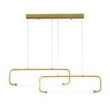 Lampadario per Tavolo da Pranzo Design Rettangolare