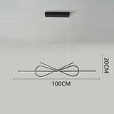 Lampadario Led Dimmerabile Design a Fiocco Elegante