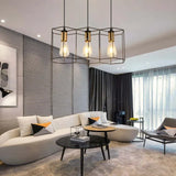 Lampadari Industriali Soggiorno Esagonali in Metallo Resistente