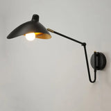 Faretto da Parete Orientabile Nero per Lettura