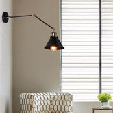 Faretti industriale da parete regolabili neri