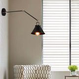 Faretti industriale da parete regolabili neri