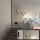Applique Nere per Camera da Letto Design in Metallo Semplice