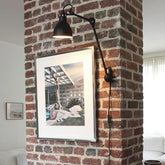 Lampada da Muro Estensibile in Metallo Industriale