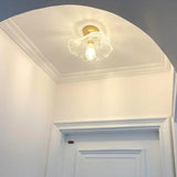 Plafoniera Soffitto in Vetro a Forma di Petalo per Corridoio