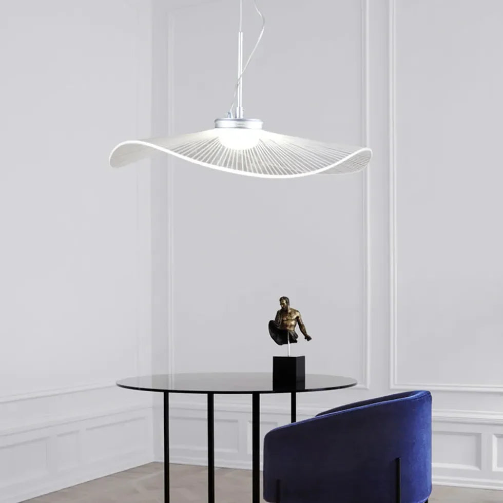 Lampadario a Foglia LED Moderno Bianco