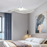 Lampadario a Foglia LED Moderno Bianco