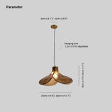 Lampadario a Forma di Fiore in Vetro Ambra