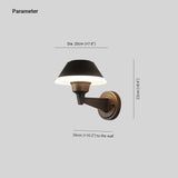 Nera Fungiforme Lampada da Muro per Esterno