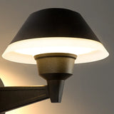 Nera Fungiforme Lampada da Muro per Esterno