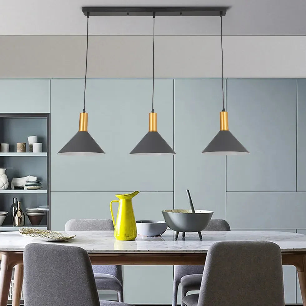 Lampadari per Cucina Stile Moderno Metallo Ombrelliforme
