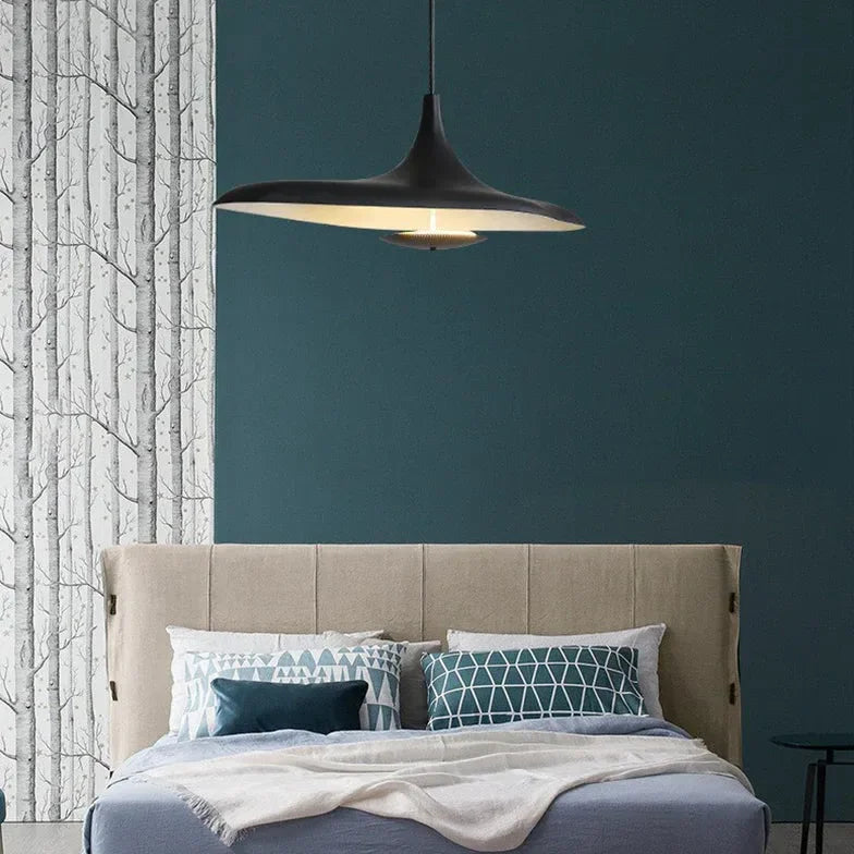 Lampadari Camera Letto Moderni Nero a Disco