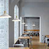 Lampadari a Sospensione Vintage Industriale Bianco Conico