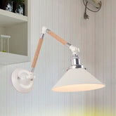 Lampada da Muro Allungabile Stile Vintage Cono Bianco