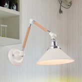 Lampada da Muro Allungabile Stile Vintage Cono Bianco