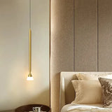 Lampadari Camera Letto Moderna Oro Lineare
