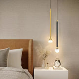 Lampadari Camera Letto Moderna Oro Lineare