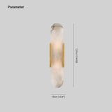 Applique Dorata LED con Dettagli in Marmo