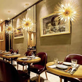 Dorato Dente di Leone Lampadario Sala Pranzo