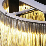 Applique da Parete di Lusso Frange Argento