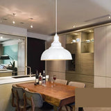 Lampadari Industriali Vintage Neri a Forma di Semisfera