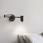 Faretto Orientabile Parete Nero Led Design Moderno