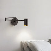Faretto Orientabile Parete Nero Led Design Moderno