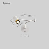 Faretto Orientabile Parete Nero Led Design Moderno