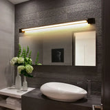 Applique Lineare Led da Parete Minimal in Metallo Nero per Soggiorno