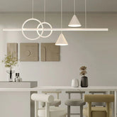 Lampade a Sospensione Bianche Design Geometrico Moderno