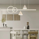 Lampade a Sospensione Bianche Design Geometrico Moderno