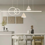 Lampade a Sospensione Bianche Design Geometrico Moderno
