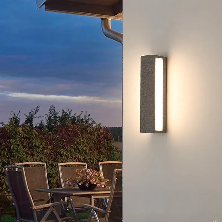 Applique Esterno Rettangolare Design Moderno LED