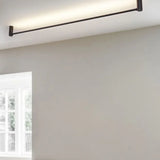 Applique Led Lineare in Metallo Nero per Soggiorno Design Moderno