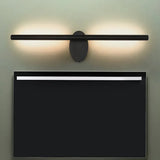 Applique Metallo Nero LED per Bagno Lunga