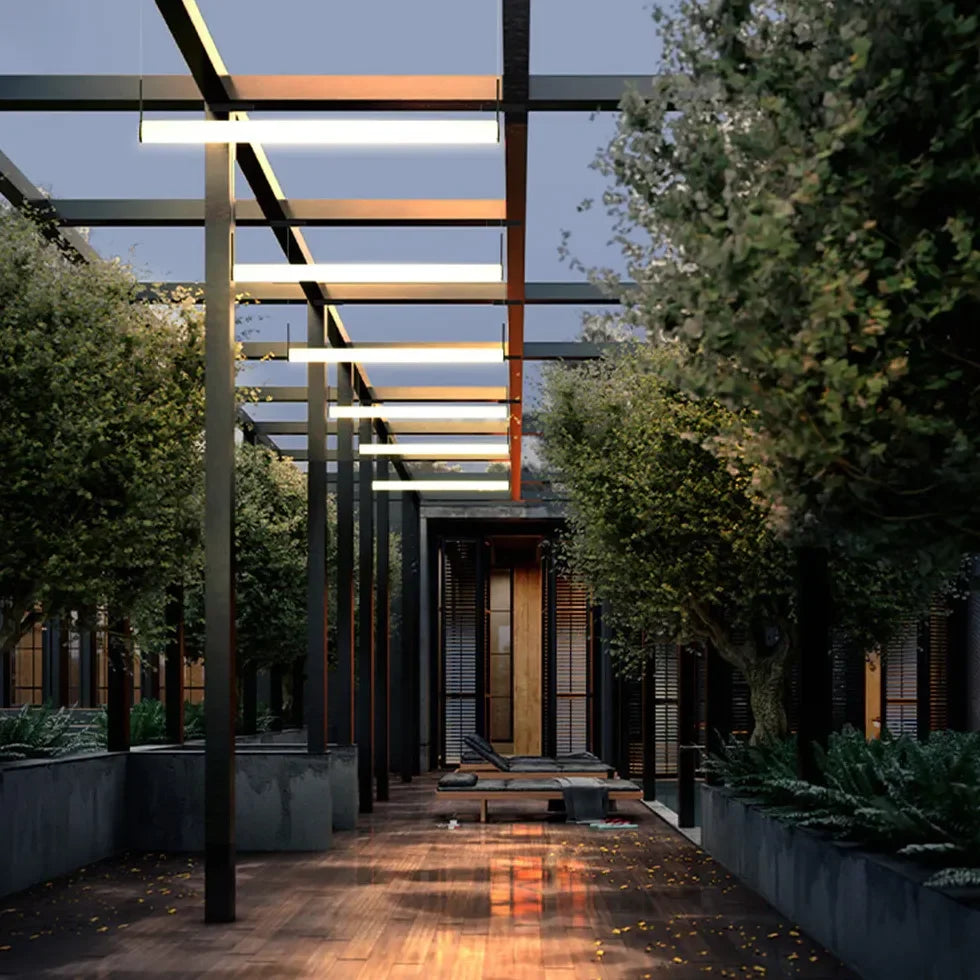 Lampadario Corridoio Classico Elegante Tubo Rotondo Design